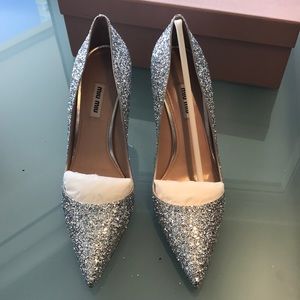 Miu miu Woman shoes silver size 39.5